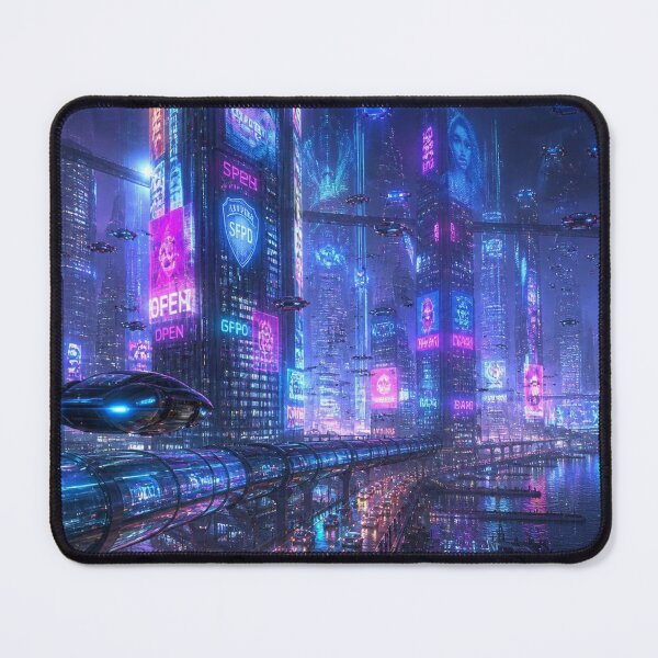 Item preview, San Francisco 2150 | Futuristic Cyberpunk Skyline | Neon Atlas designed and sold by NSAstore.