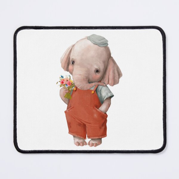 Item preview, Elephant Love Cute Baby Jumbo Wearing Overalls Design designed and sold by EveFarb.