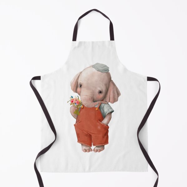 Item preview, Elephant Love Cute Baby Jumbo Wearing Overalls Design designed and sold by EveFarb.