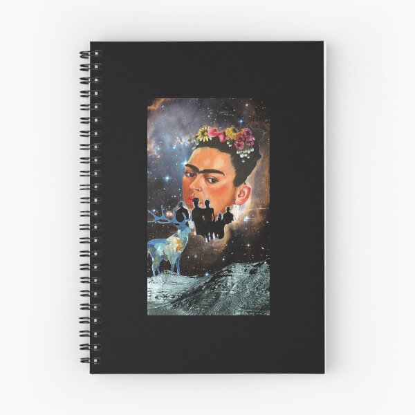 Item preview, Frida Kahlo galaxy surreal original collage artwork designed and sold by VintageHamlet.