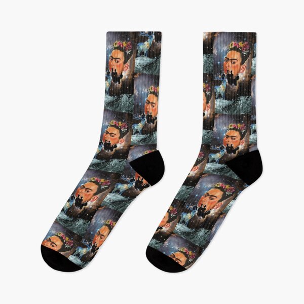 Item preview, Frida Kahlo galaxy surreal original collage artwork designed and sold by VintageHamlet.