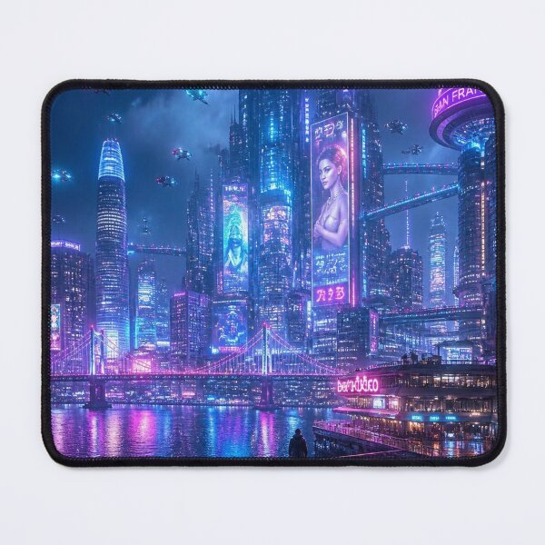Item preview, San Francisco 2150 | Futuristic Cyberpunk Skyline | Neon Atlas designed and sold by NSAstore.