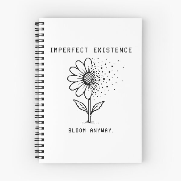 Item preview, Imperfect Existence Bloom Anyway - Motivational Daisy Pixel Art designed and sold by deag1e ⭐.