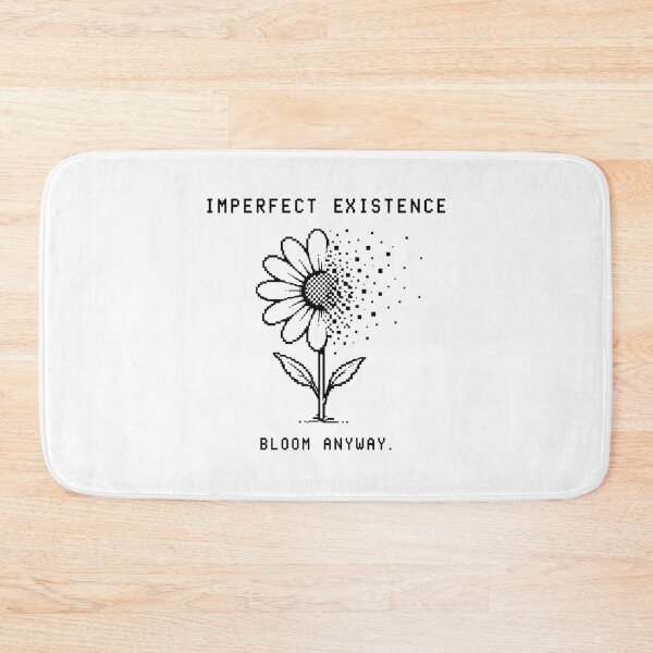 Item preview, Imperfect Existence Bloom Anyway - Motivational Daisy Pixel Art designed and sold by deag1e ⭐.