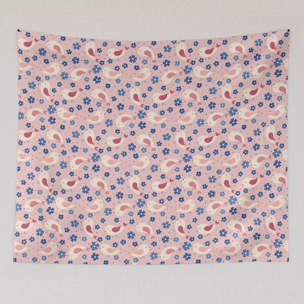 Item preview, At Ease Whimsical Songbirds and Ditsy Florals designed and sold by Abbdabbs.