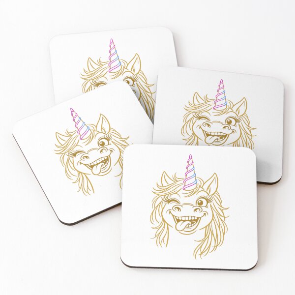 Item preview, Minimalist Silly Synthwave Unicorn designed and sold by KungPowUnicorn.