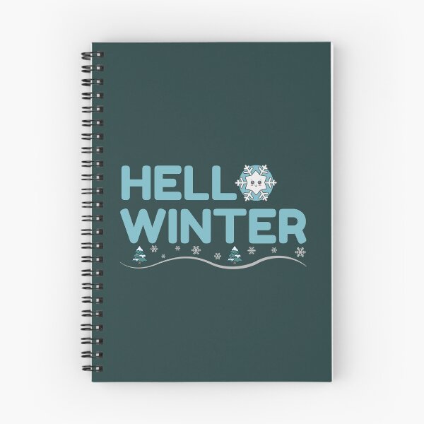 Item preview, Hello Winter! Cute Snowflake & Pine Trees Winter Sticker designed and sold by Frafri92.
