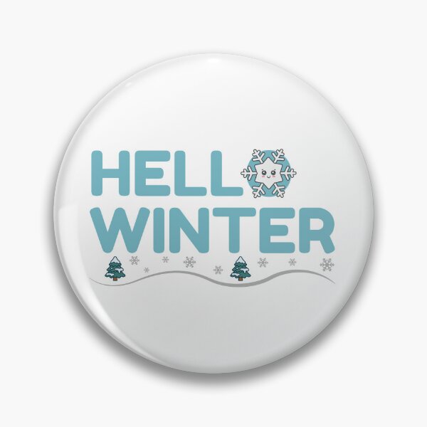Item preview, Hello Winter! Cute Snowflake & Pine Trees Winter Sticker designed and sold by Frafri92.