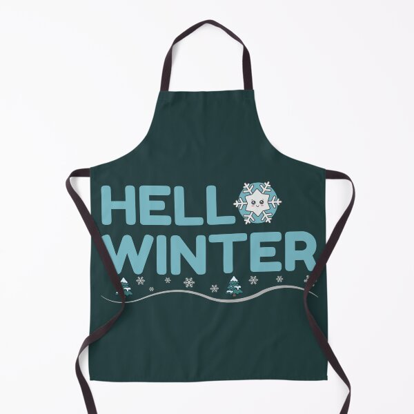 Item preview, Hello Winter! Cute Snowflake & Pine Trees Winter Sticker designed and sold by Frafri92.