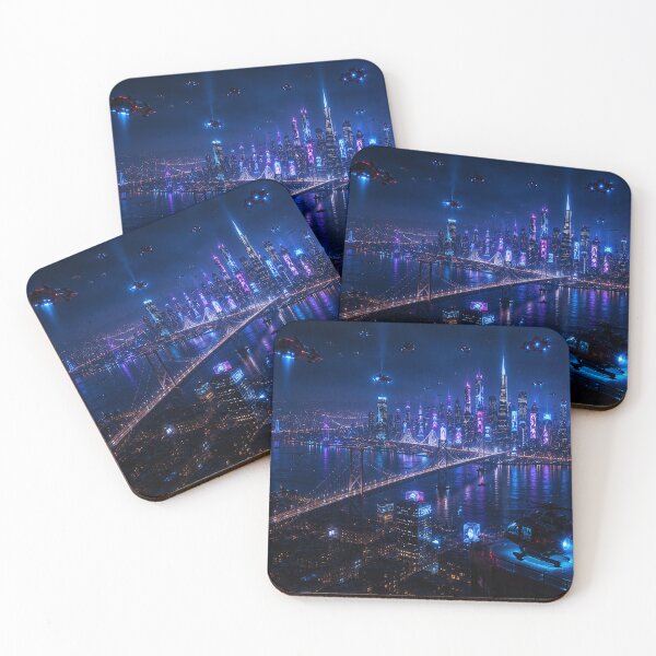 Item preview, San Francisco 2150 | Futuristic Cyberpunk Skyline | Neon Atlas  designed and sold by NSAstore.