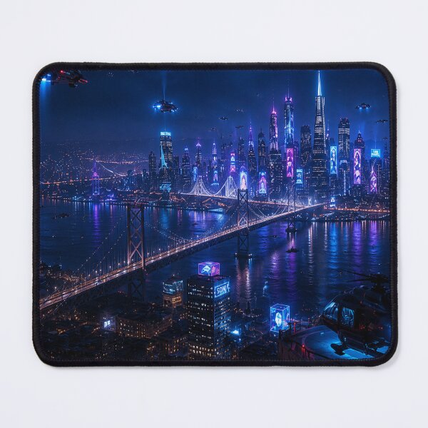Item preview, San Francisco 2150 | Futuristic Cyberpunk Skyline | Neon Atlas designed and sold by NSAstore.