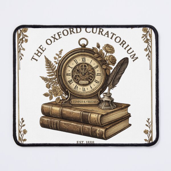 Item preview, Dark Academia Vintage Engraving Art Print: Shirts, Books, Clock & Quill - Botanical Botany illustration designed and sold by ViniSArunStudio.