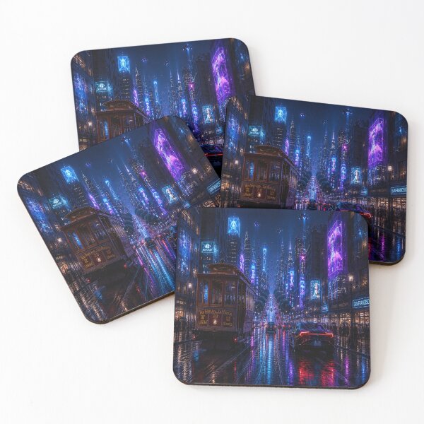 Item preview, San Francisco 2150 | Futuristic Cyberpunk Skyline | Neon Atlas  designed and sold by NSAstore.