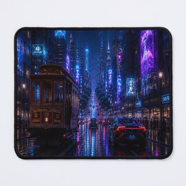 Item preview, San Francisco 2150 | Futuristic Cyberpunk Skyline | Neon Atlas designed and sold by NSAstore.