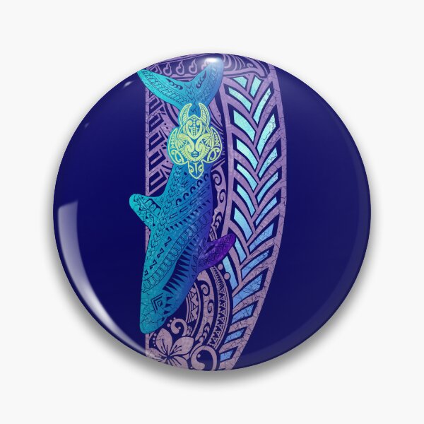 Item preview, Ocean Shark & Tribal Honu Turtle Pacific Art Banner designed and sold by sunnthreads.