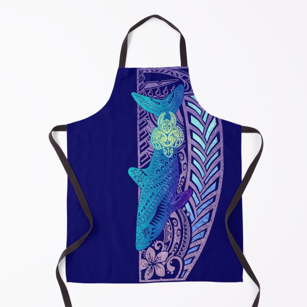 Item preview, Ocean Shark & Tribal Honu Turtle Pacific Art Banner designed and sold by sunnthreads.