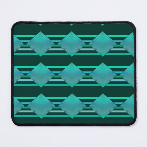Item preview, Diamonds and Stripes in Blues and Greens designed and sold by JaygiesDesign.