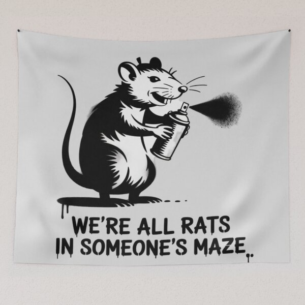 Item preview, Banksy - We're all rats in someone's maze designed and sold by 123ks.