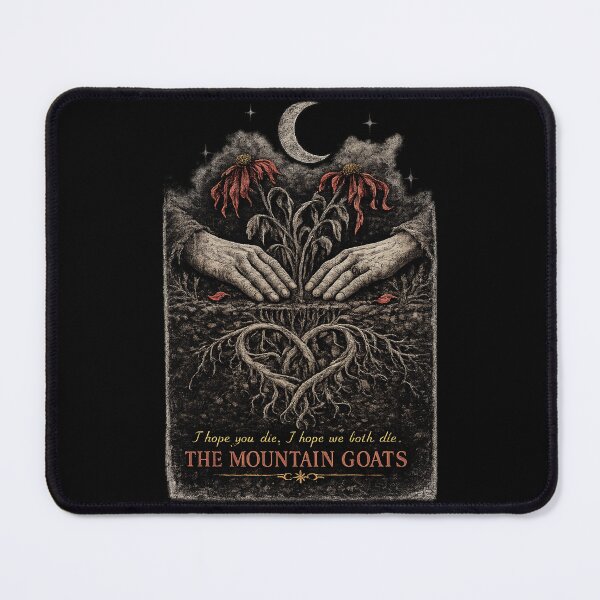 Item preview, The Mountain Goats – No Children | I Hope You Die, I Hope We Both Die designed and sold by Wanderlust and Whiskers.
