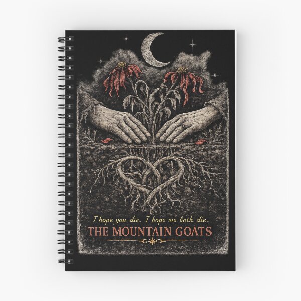 Item preview, The Mountain Goats – No Children | I Hope You Die, I Hope We Both Die designed and sold by Wanderlust and Whiskers.