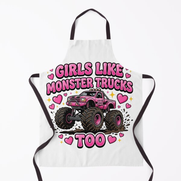 Item preview, Girls Like Monster Trucks Too - Pink Monster Truck Girl Power designed and sold by raedattia.