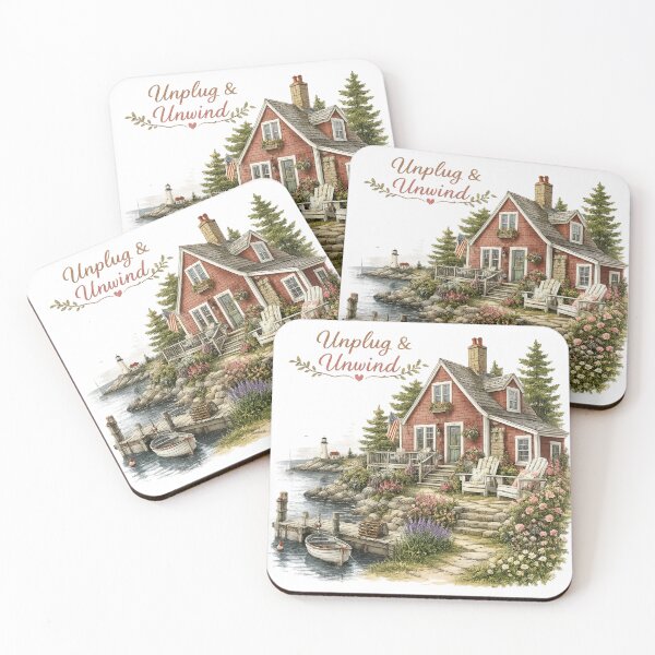 Item preview, Unplug & Unwind Coastal Cottage Retreat designed and sold by Willow & Walnut Studio.