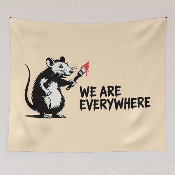 Item preview, Banksy Rat - We are everywhere designed and sold by 123ks.