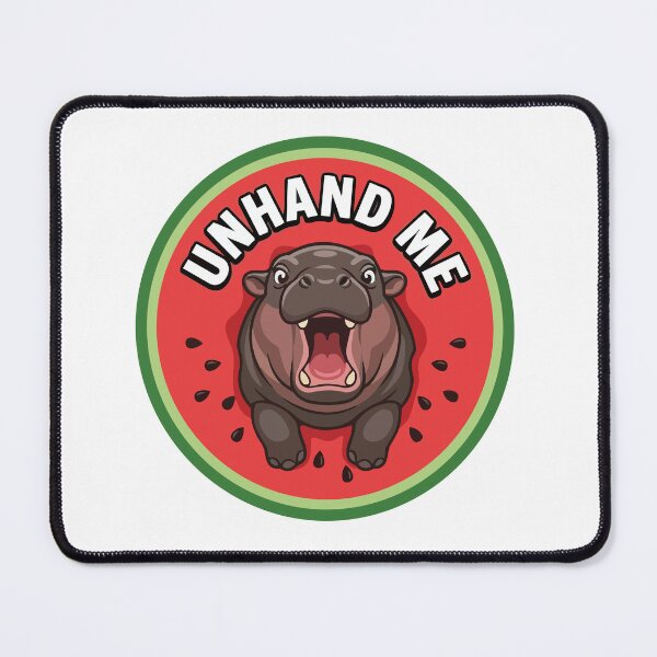 Item preview, Screaming Pygmy Hippo Unhand Me Watermelon Humor designed and sold by Arc2020.