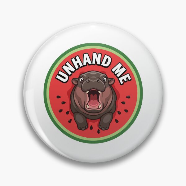 Item preview, Screaming Pygmy Hippo Unhand Me Watermelon Humor designed and sold by Arc2020.