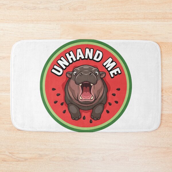 Item preview, Screaming Pygmy Hippo Unhand Me Watermelon Humor designed and sold by Arc2020.