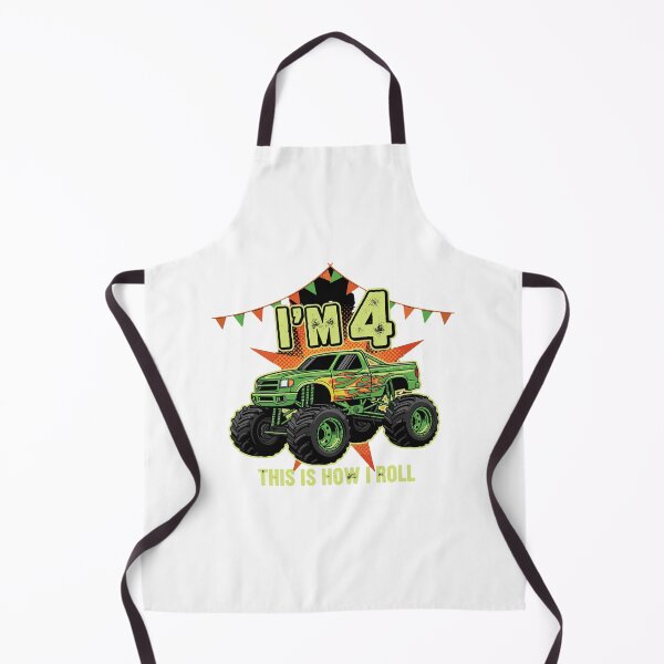 Item preview, I'm 4 This Is How I Roll Fourth Birthday Monster Truck Four Year Old Boy designed and sold by PopStars1993.