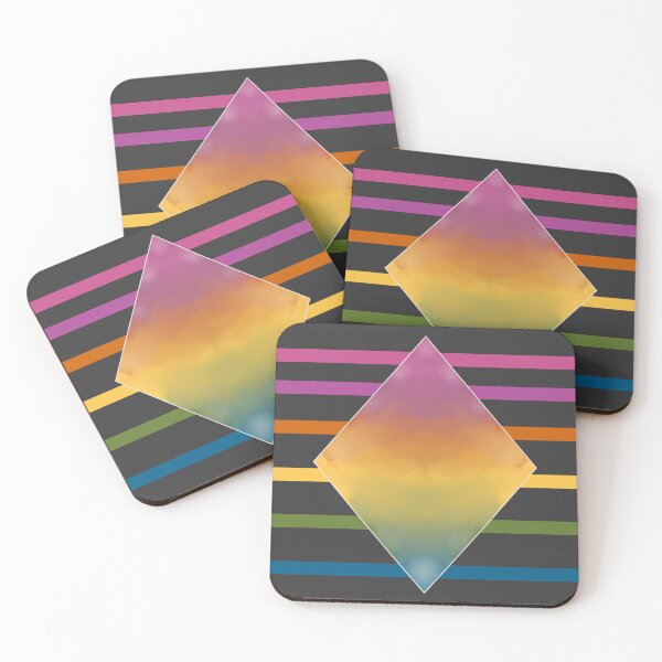 Item preview, Diamonds and Stripes in Retro Rainbow  designed and sold by JaygiesDesign.