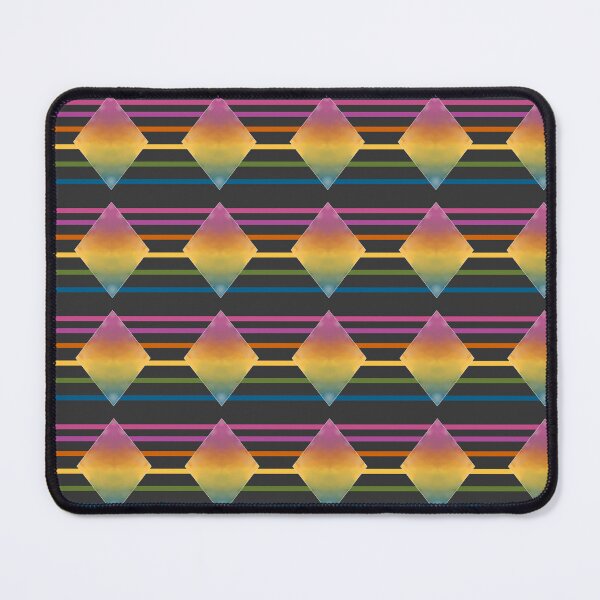 Item preview, Diamonds and Stripes in Retro Rainbow designed and sold by JaygiesDesign.