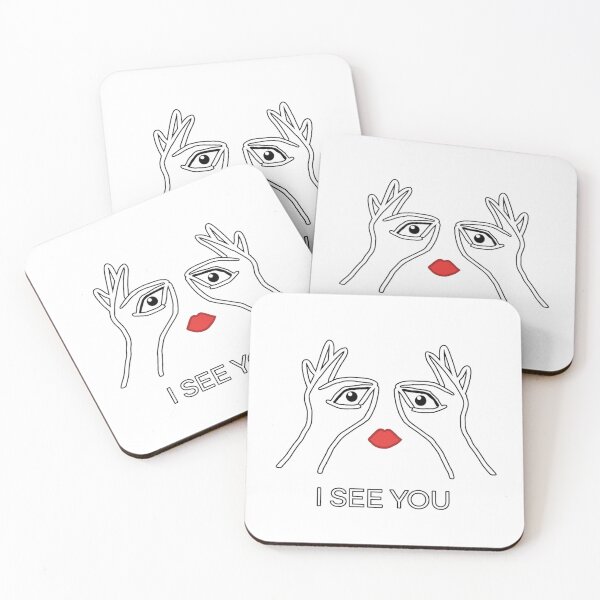 Item preview, I SEE YOU – Minimalist Hand‑Eyes Surreal Art, Conceptual Line Drawing designed and sold by ChiaraPagani.