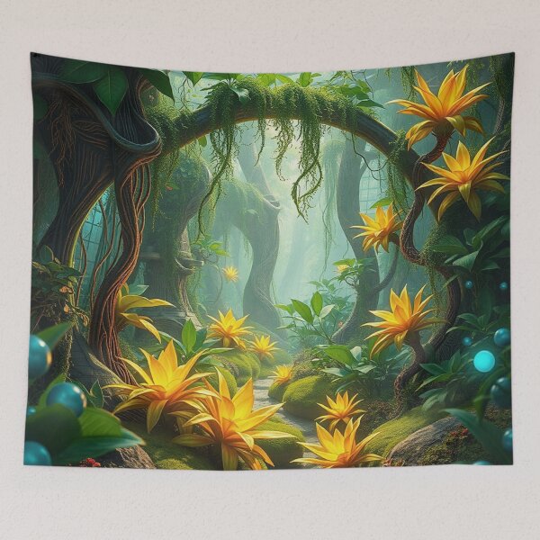 Item preview, Magical Glowing Jungle Flower Tunnel designed and sold by IntelliMindDesigns.