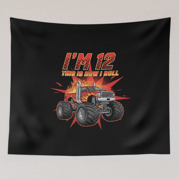 Item preview, I'm 12 This Is How I Roll Monster Truck 12th Birthday Boy designed and sold by PopStars1993.