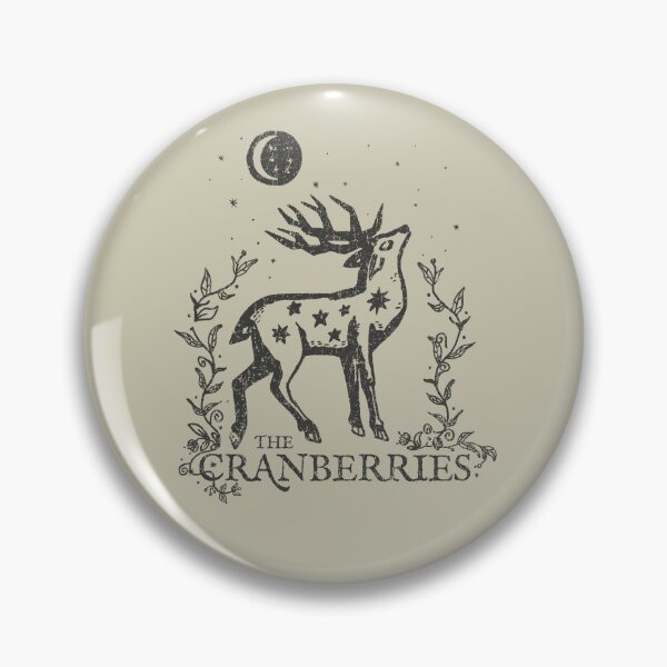 Item preview, The Cranberries Mystical Celestial Stag Vintage Folk Art -Dark designed and sold by Miaou Studio.