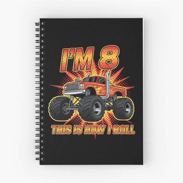 Item preview, I'm 8 This Is How I Roll Eight Year Old Monster Truck Birthday designed and sold by PopStars1993.