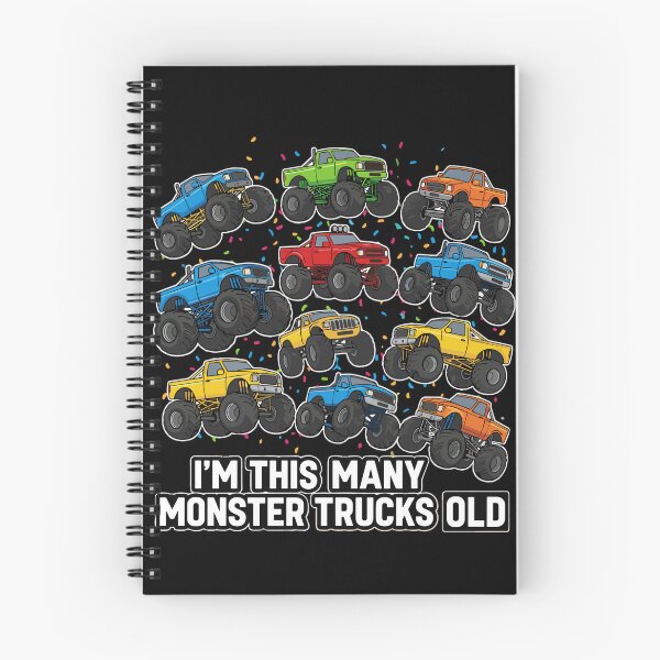 Item preview, I'm This Many Monster Trucks Old Birthday Monster Truck Boy Kids Celebration designed and sold by PopStars1993.