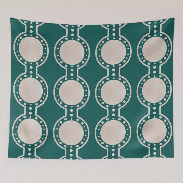 Item preview, Flowing Dots on Teal  designed and sold by JaygiesDesign.
