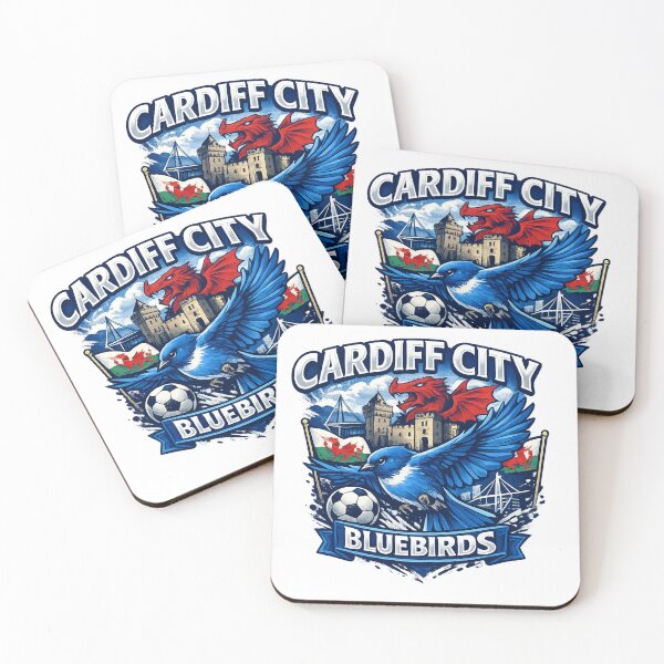 Item preview, Cardiff City Bluebirds Vintage Football Fan Art | Welsh Football Supporter Design designed and sold by GarnerSupplyCo.