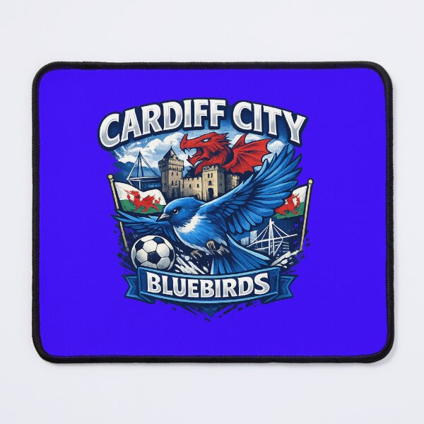 Item preview, Cardiff City Bluebirds Vintage Football Fan Art | Welsh Football Supporter Design designed and sold by GarnerSupplyCo.