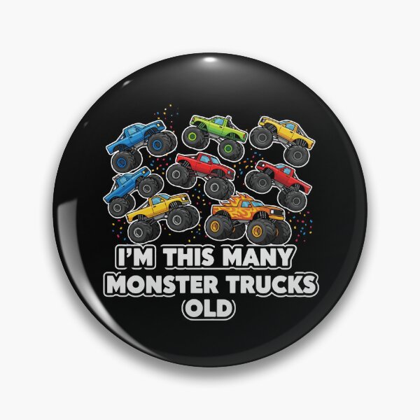 Item preview, I'm This Many Monster Trucks Old Eight Year Old Birthday designed and sold by PopStars1993.