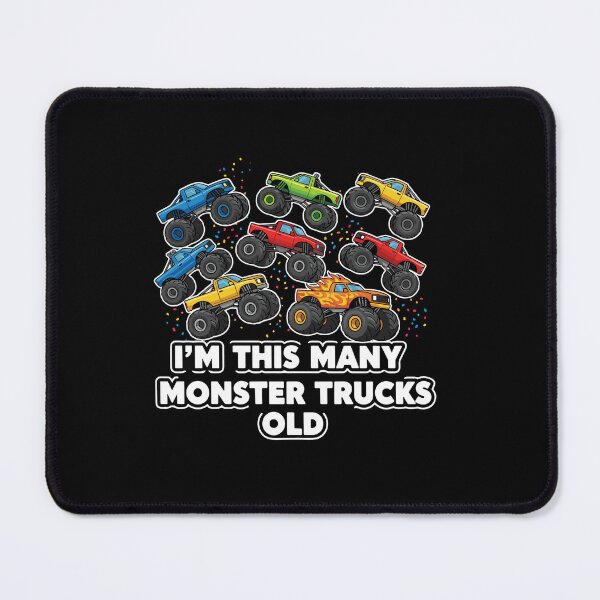 Item preview, I'm This Many Monster Trucks Old Eight Year Old Birthday designed and sold by PopStars1993.