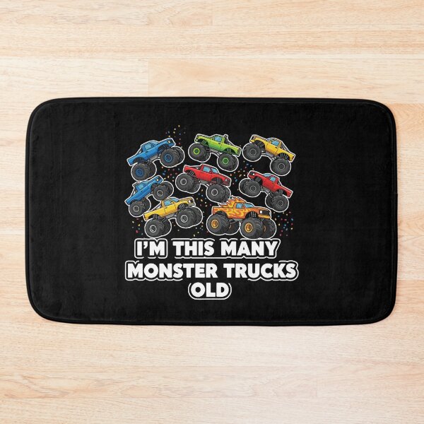 Item preview, I'm This Many Monster Trucks Old Eight Year Old Birthday designed and sold by PopStars1993.