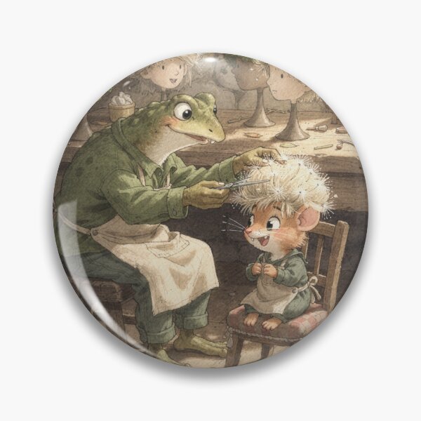 Item preview, Toad Wig-Maker Fitting a Dandelion Wig designed and sold by PictorialWhimsy.