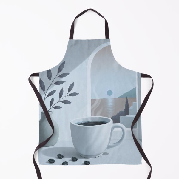 Item preview, Blue Morning Coffee by the Sea designed and sold by joycrysstudio.