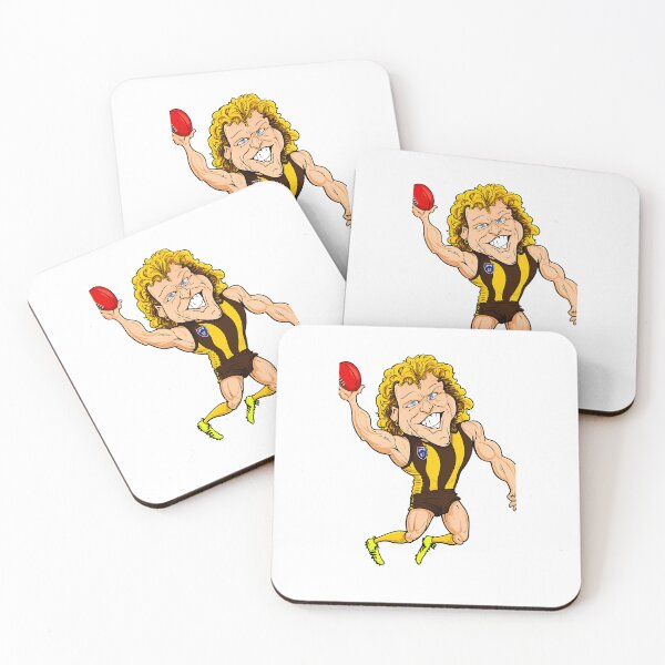 Item preview, Dermott Brereton Hawthorn Hawks Football Club Character Drawing designed and sold by Luke Foran Sports Art.