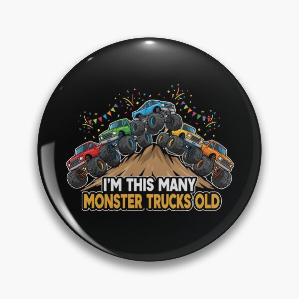Item preview, I'm This Many Monster Trucks Old Boys Birthday Kids Age designed and sold by PopStars1993.