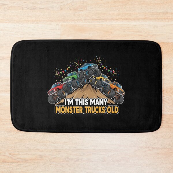 Item preview, I'm This Many Monster Trucks Old Boys Birthday Kids Age designed and sold by PopStars1993.
